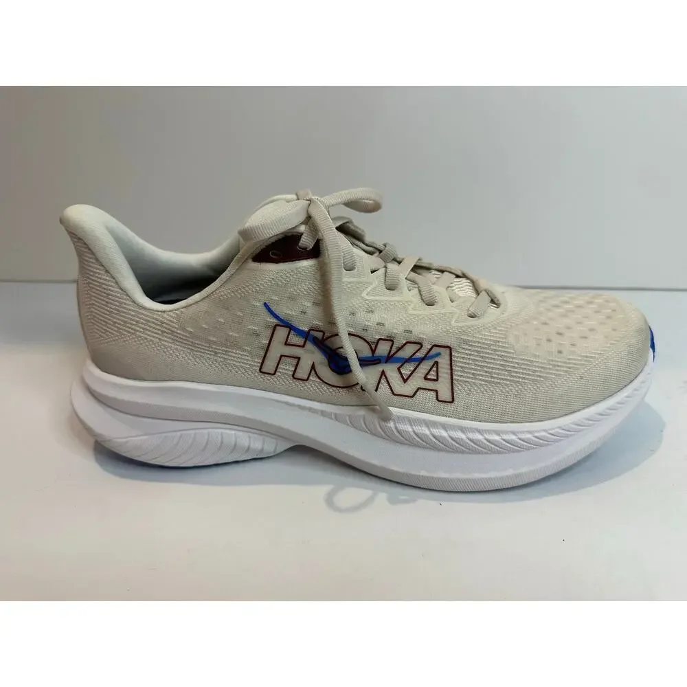 HOKA Mach 6 Women’s Running Shoes Off White 10B Lightweight Performance Trainer